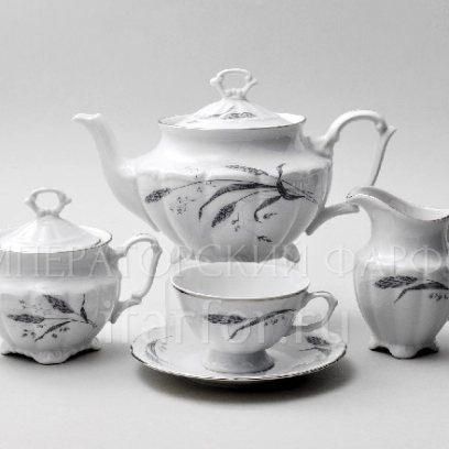 Сервиз чайный «Серебряные колосья» 6/15