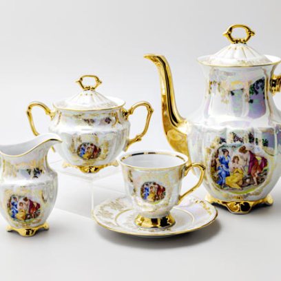 Сервиз кофейный Мадонна Перламутр 6/15 Мария-Тереза