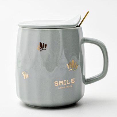 Кружка с крышкой и ложкой «SMILE»