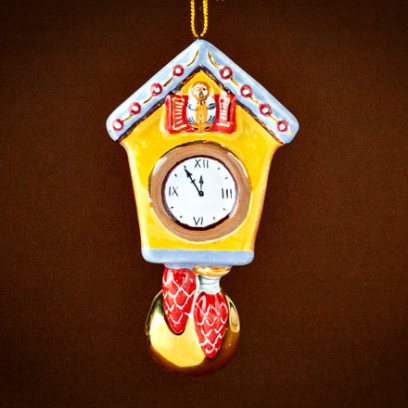 Елочная игрушка «Часы с кукушкой 3»