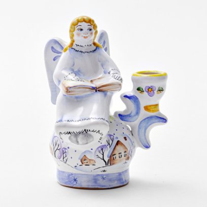 Подсвечник Ангел с книгой