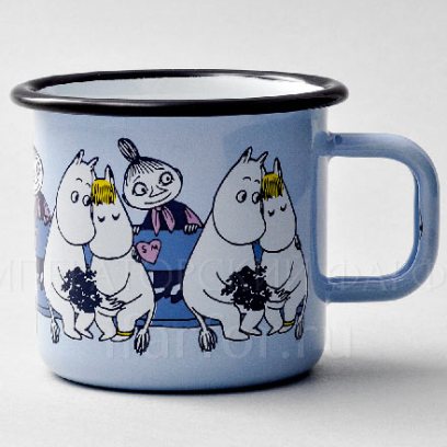 Кружка Friends Муми-Тролль, Фрекен Снорк, Мюмла (синяя)