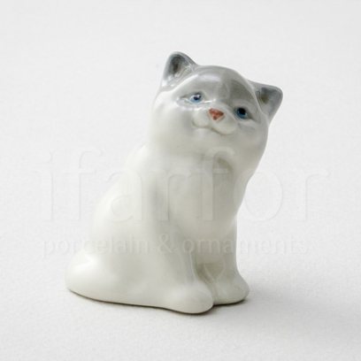 Скульптура Кот Мурзик серый