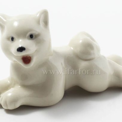 Скульптура Лайка белая