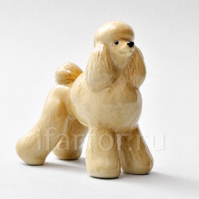 Скульптура «Пудель большой палевый»