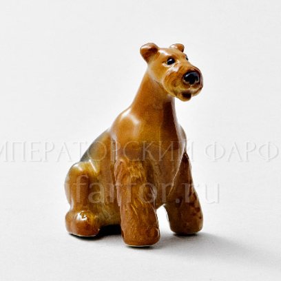 Скульптура «Фокстерьер рыжий (эрдельтерьер»