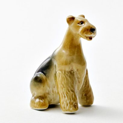 Скульптура «Фокстерьер палевый»