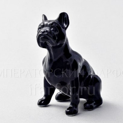Скульптура Французский большой бульдог Черный