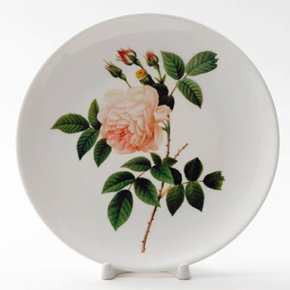 Декоративная тарелка «Роза Прованс 5 стеблей»