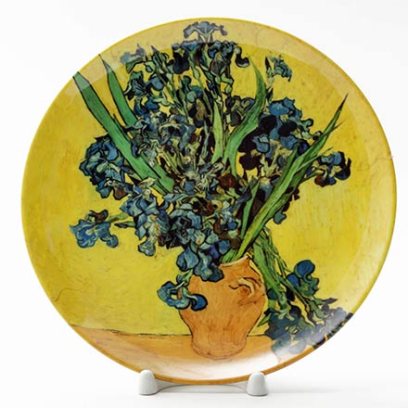 Декоративная тарелка «Ирисы»