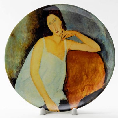 Декоративная тарелка Портрет Жанны Эбютерн