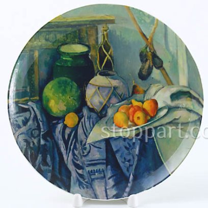 Декоративная тарелка «Натюрморт с баклажанами»