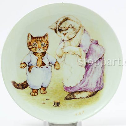 Декоративная тарелка «Кошка-портниха»
