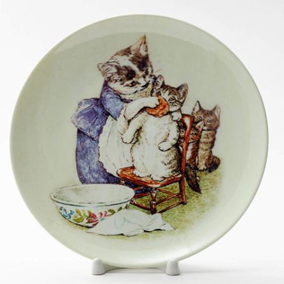 Декоративная тарелка Умывание котят