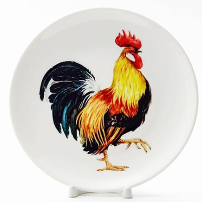Декоративная тарелка Петушок- золотой гребешок