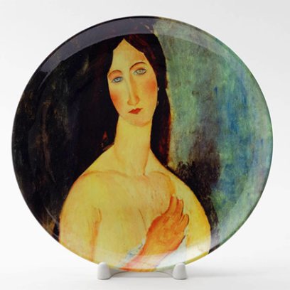 Декоративная тарелка Жанна Эбютерн обнаженная