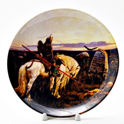Декоративная тарелка Витязь на распутье