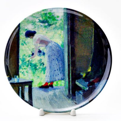 Декоративная тарелка На даче