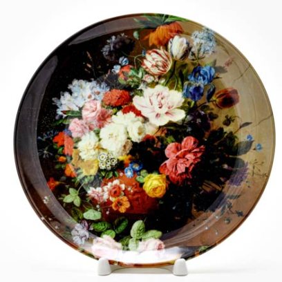 Декоративная тарелка «Натюрморт с цветами 1»
