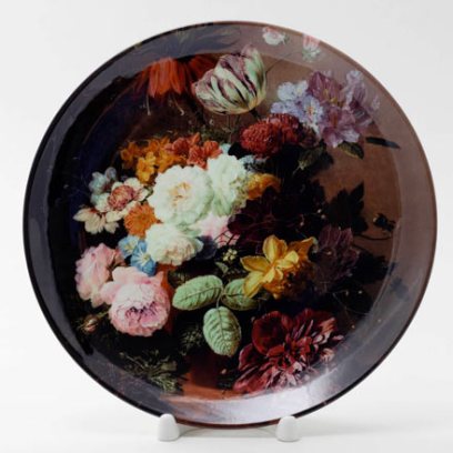 Декоративная тарелка «Натюрморт с цветами 4»