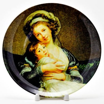 Декоративная тарелка Автопортрет с дочерью Жюли