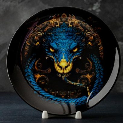 Декоративная тарелка Змея Куфия