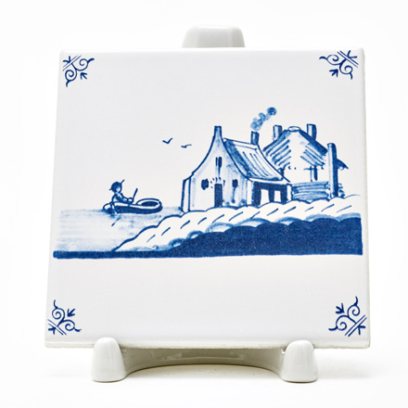 Изразец Голландский. Рыбак