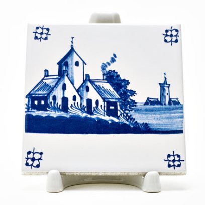 Изразец Голландский. Деревушка на острове