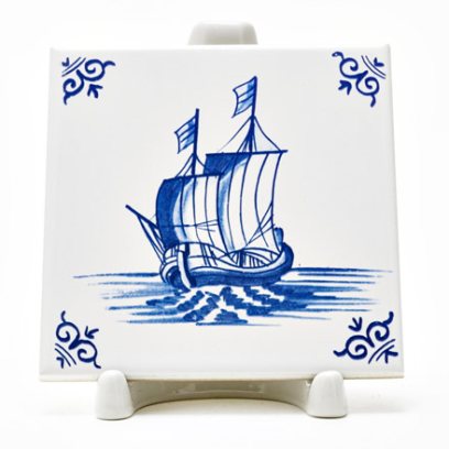 Изразец Голландский. Торговое судно