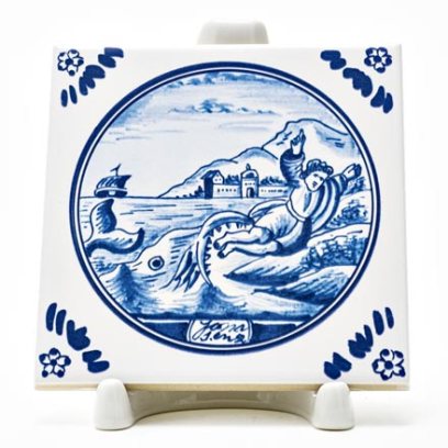 Изразец Голландский. Рыба-кит