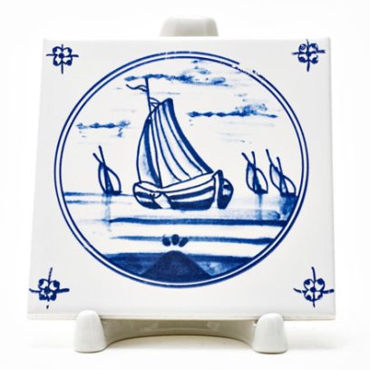 Изразец Голландский. Парусная лодка