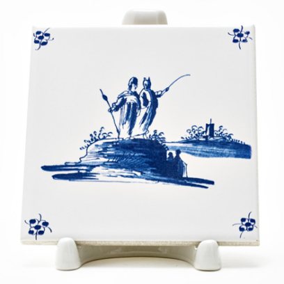 Изразец Голландский. Комедианты