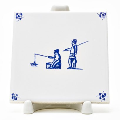 Изразец Голландский. Рыбаки