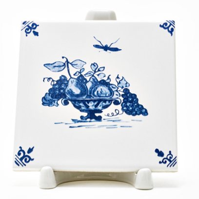 Изразец Голландский. Ваза с фруктами 3