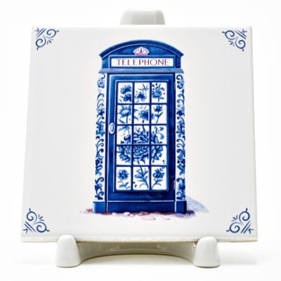 Изразец Голландский. Телефонная будка