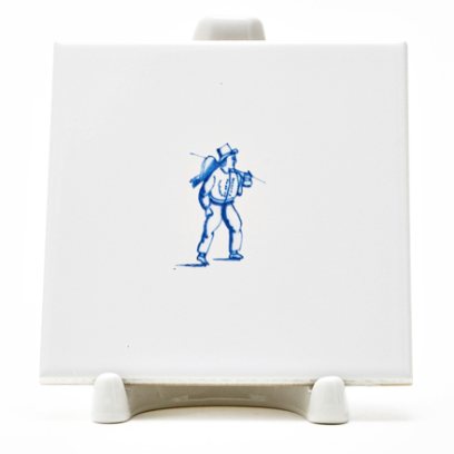 Изразец Голландский. Мужчина с добычей