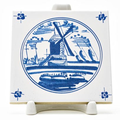 Изразец Голландский. Мельница 17