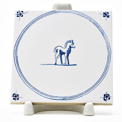 Изразец Голландский. Лошадка