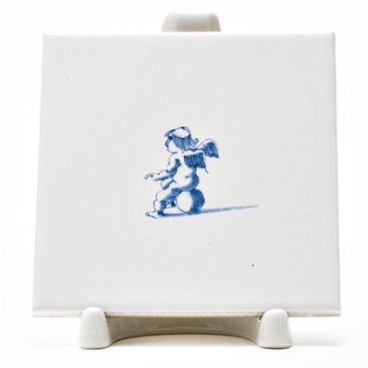 Изразец Голландский. Ангел на шаре