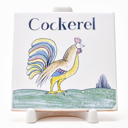 Изразец Голландский. Петушок