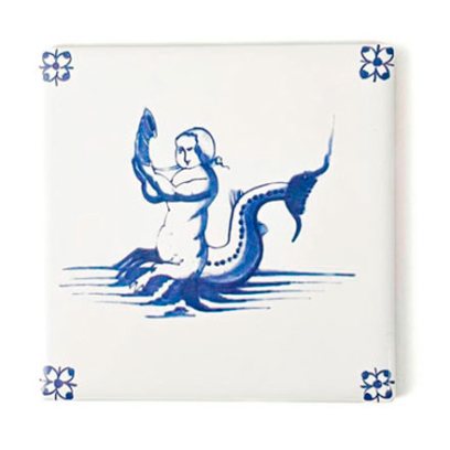 Изразец Голландский. Русалка 2