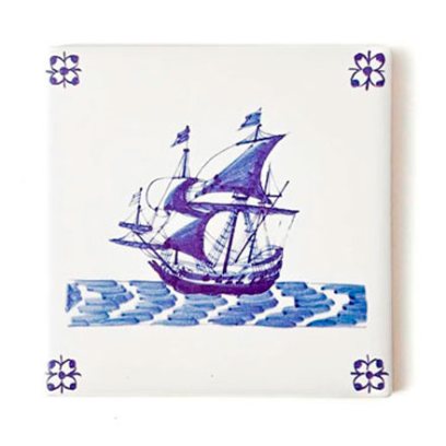 Изразец Голландский. Фрегат 3