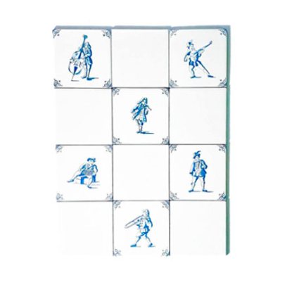 Набор изразцов Голландский. Музыканты 1