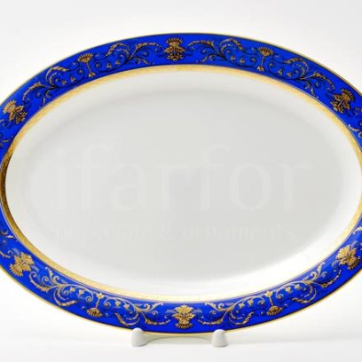 Блюдо овальное Лазурит Империал