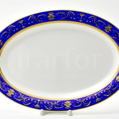 Блюдо овальное Кобальт Империал