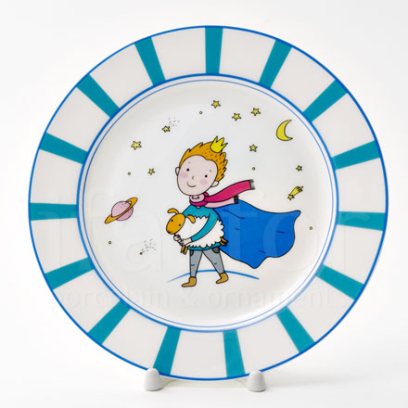 Тарелка десертная Маленький принц. Бирюзовый