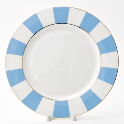 Тарелка мелкая Алиса лазурный 2