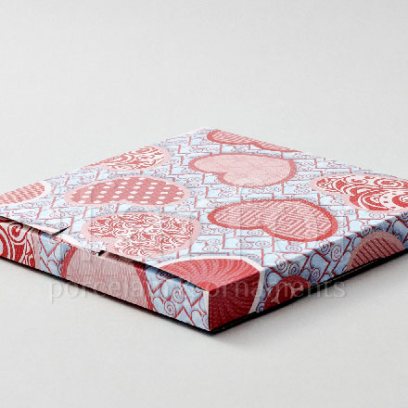 Подарочная упаковка для настенной тарелки 210 мм Сердечки Коробка