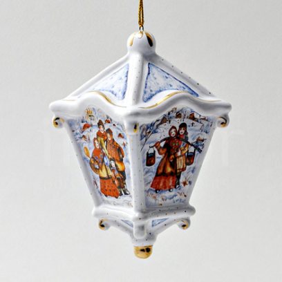 Елочная игрушка «Фонарик классический»