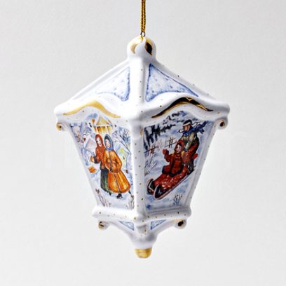 Елочная игрушка «Фонарик классический»